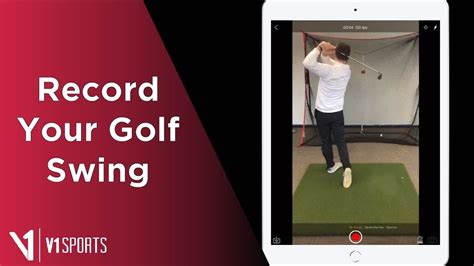 V1 Golf App How To Record Your Golf Swing Youtube