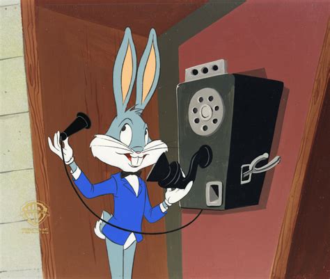 Looney Tunes Bugs Bunny On The Telephone Original Production Cel Ebay