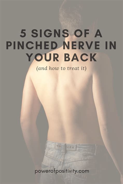 5 Signs Of A Pinched Nerve In Your Back Pinched Nerve Anti Cancer