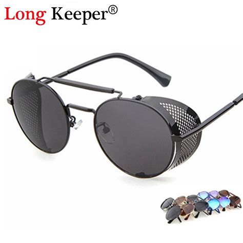 Long Keeper Luxury Quality Steampunk Goggle Sunglasses For Men Metal Punk Spectacles Women Gafas