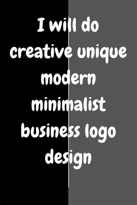 I Will Do Creative Unique Modern Minimalist Business Logo Design