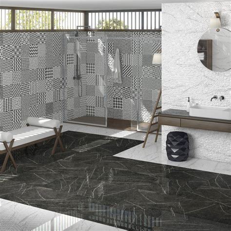 Carrelage effet marbre noir 60x60. CARRELAGE GRAND FORMAT EFFET MARBRE DESIGN NOIR OU BLANC ...