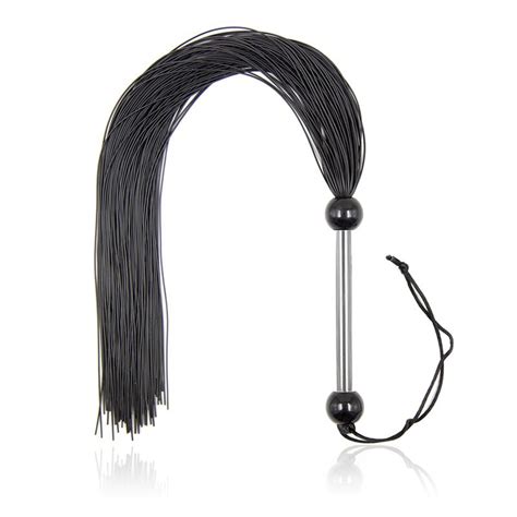 Rubber Flogger Whip With Metal Handlesex Spanking Leather Whipsfetish