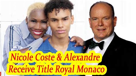 Today Prince Albert Brought Nicole Coste And Son Alexandre Monaco
