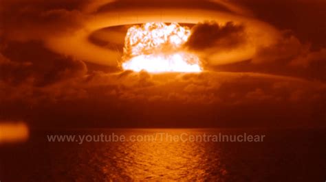 Full Slow Motion Sequence Of The Thermonuclear Explosion Bravo 15 Mt