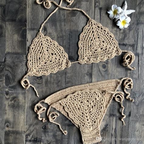 Handmade Crochet Micro Bikini Thong Beach Micro Swimwear Sexy