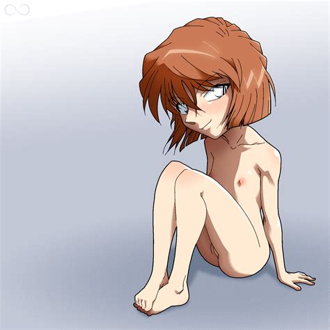 8anon Haibara Ai Meitantei Conan Highres 1girl Arm Support