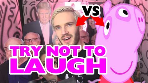 Pewdiepie Vs Peppa Pig Try Not To Laugh Challenge Ep1 Youtube