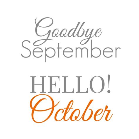 Goodbye September And Hello October Fox Hollow Cottage