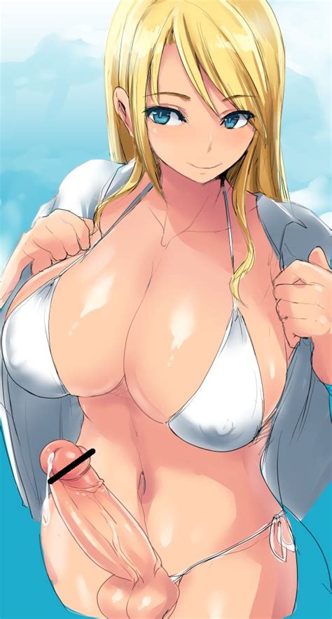 Rule 34 1futa Balls Bikini Blonde Hair Blue Eyes Breasts