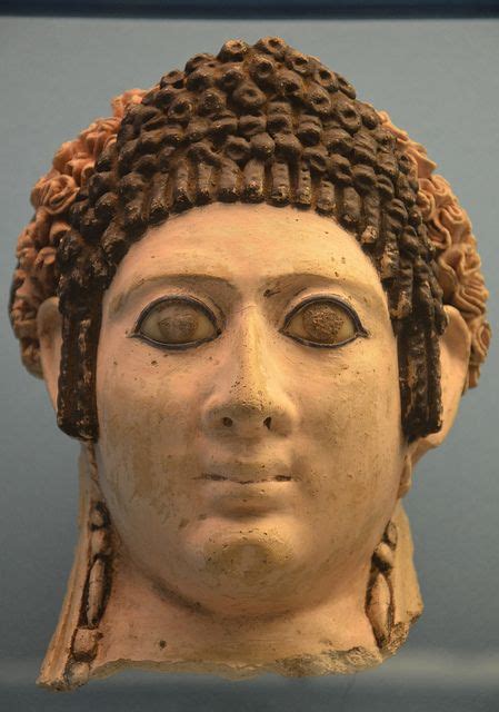 Romano Egyptian Mummy Portrait Of A Woman Roman Imperial Period 120 140 A D From Hermopolis