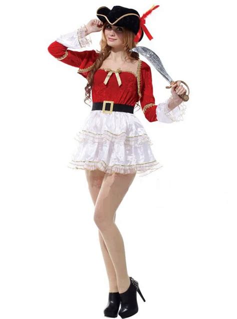 Free Shipping Sir Sex Appeal Woman Pirate Costumes Costume Party Halloween Party Dress