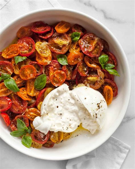 Burrata With Roasted Tomatoes And Garlic Last Ingredient