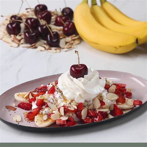 Sweet And Savory Breakfast Banana Split Recipe By Maklano