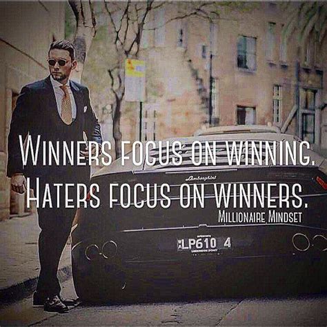 My favorite quote on display in one picture. Winners focus on winning. Haters focus on winners. #thecarvonisgroup #winning #entrepreneurs # ...