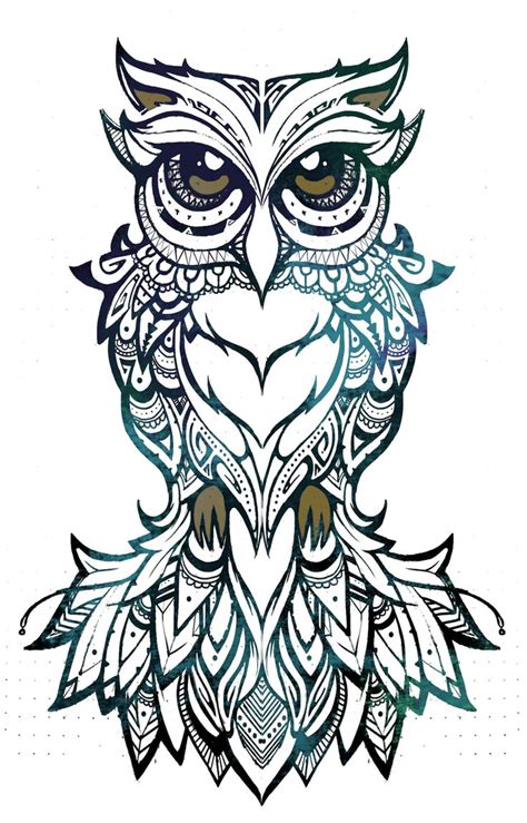 There's the connecting circles and triangles. Pin by Mike on artwork | Owl tattoo design, Owls drawing ...