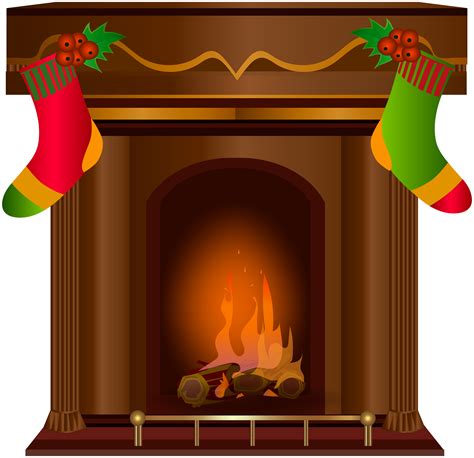 Christmas Fireplace Transparent PNG Clip Art | Gallery Yopriceville