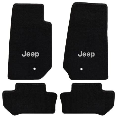 Jeep Wrangler 4 Pc All Weather Carpet Floor Mats Jeep Logo Fits 2011