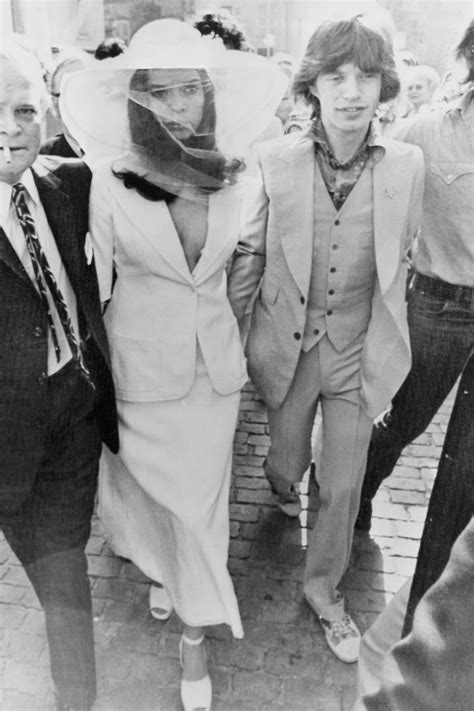 The Story Behind Bianca Jaggers Influential Ysl Wedding Suit British