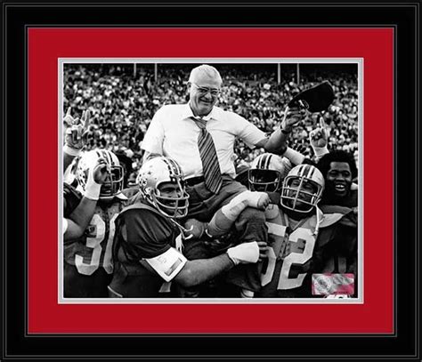 Ohio State Buckeyes Framed Poster Print Woody Hayes Carried Tipping