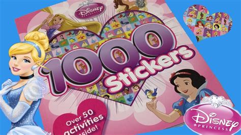 Disney Princess 1000 Stickers And Activity Book💕⭐️part 1 Disney Princess