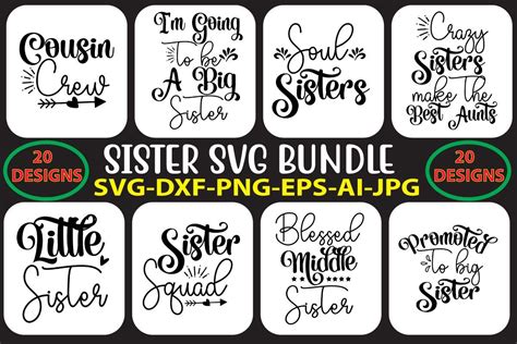 Sister Svg Bundle Bundle · Creative Fabrica