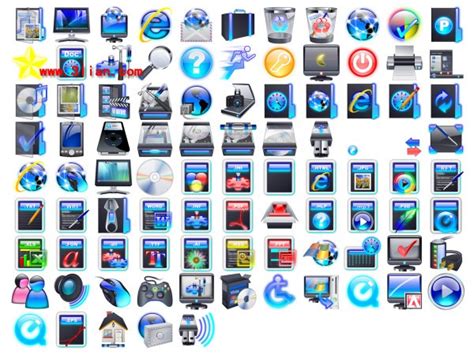 Cool A Full Set Of Desktop Icons Icons Free Icon Free Download