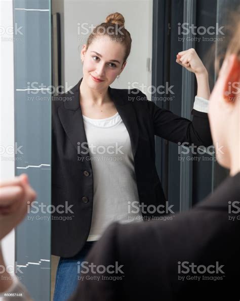 Successful Beautiful Young Smart Woman With Power Girl Body Language