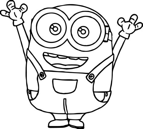 Sampler bob the minion coloring pages kevin. Bob-The-Minion-Tutorial-Coloring-Page | Wecoloring
