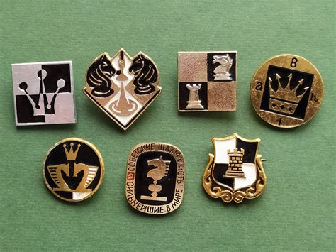 Chess Pin Sport Collectible Vintage Collectible Badge Etsy