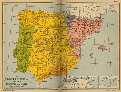 Map Of The Iberian Peninsula 1479 1504 Map Iberian Peninsula History