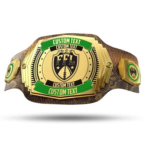 Custom Fantasy Football Championship Belt 6lb Title Belts
