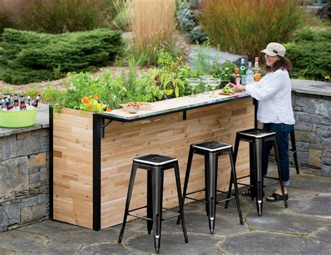 Plant A Bar: an outdoor bar made with reclaimed wood that doubles as a ...