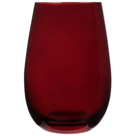 Stolzle S3527112e Elements 16 5 Oz Red Stemless Wine Glass Tumbler 24 Case