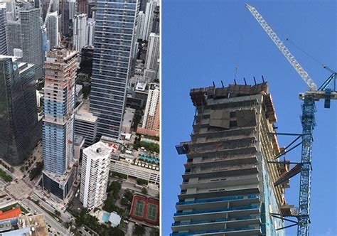A section of a partially collapsed building is seen early thursday, june 24, 2021, in the surfside area of miami, fla. PMG | Echo Brickell | Brickell Construction Accident