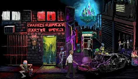 Neofeud Is An Interesting Cyberpunk Point And Click Adventure Game