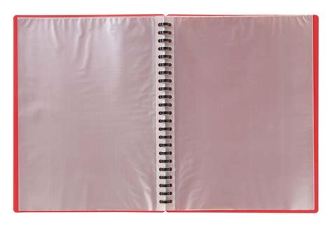 Winc Display Book Refillable A4 40 Pocket Red Winc
