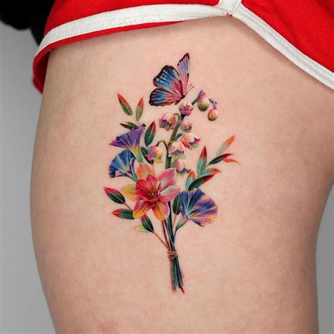 20 Flower Thigh Tattoo Ideas To Inspire You In 2023 Outsons