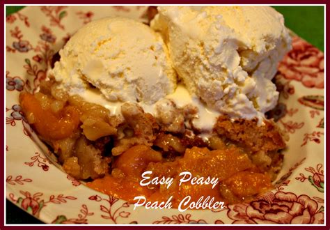This easy peach cobbler recipe is the best! Sweet Tea and Cornbread: Easy Peasy Peach Cobbler!