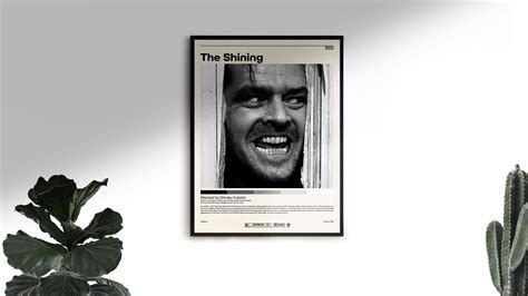 The Shining Stanley Kubrick Stephen King Minimalist Movie Etsy