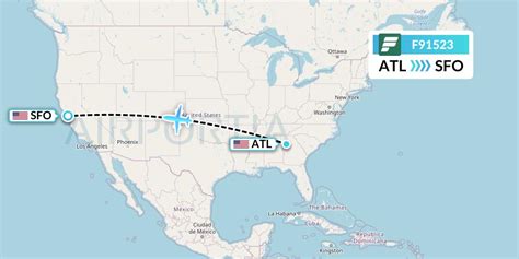 F91523 Flight Status Frontier Airlines Atlanta To San Francisco Fft1523