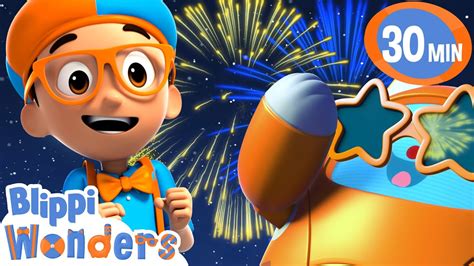 Blippi Learns About Fireworks 🎇 Blippi Wonders Learning Cartoons For