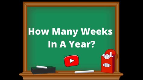 How Many Weeks In A Year Are There 52 Weeks Youtube