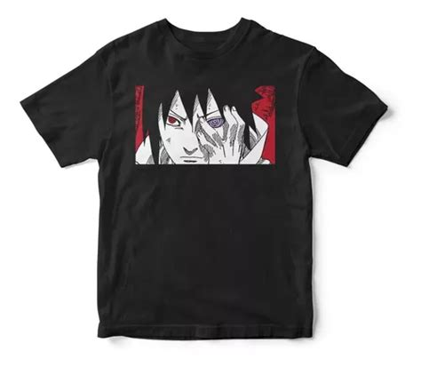 Playera Sasuke Uchiha Sharingan Naruto Shippuden Anime A2321 En Venta