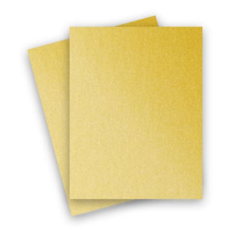 Metallic 85x11 Card Stock Paper Gold 105lb Cover 284gsm 25