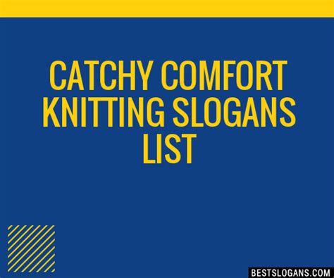 Catchy Comfort Knitting Slogans Generator Phrases Taglines