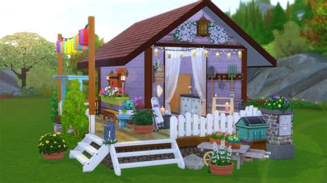 Grannys Spring Shed The Sims 4 Speed Build With Cc Links Youtube