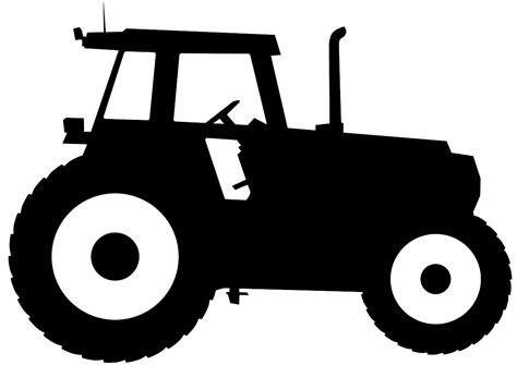 Tractor Silhouette Free Vector Silhouettes