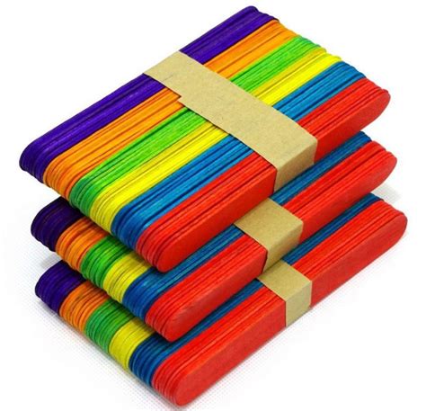 Wholesale Diy Handmade Material Color Popsicle Stick Art Material Color