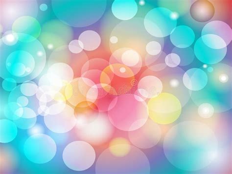 Abstract Colorful Blur Bokeh Background Design Stock Vector